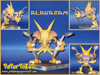 Figura Armada Papercraft Alakazam 3D