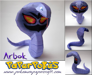 Figura Armada Papercraft Arbok 3D