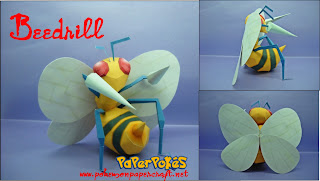 Figura Armada Papercraft Beedrill 3D