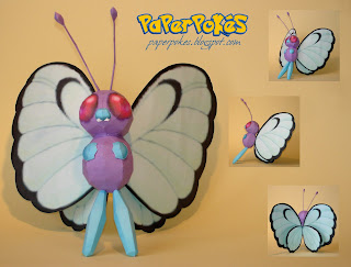 Figura Armada Papercraft Butterfree 3D