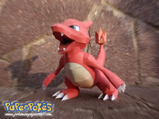 Figura Armada Papercraft Charmeleon 3D
