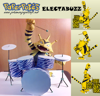 Figura Armada Papercraft Electabuzz 3D