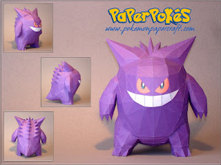 Figura Armada Papercraft Gengar 3D