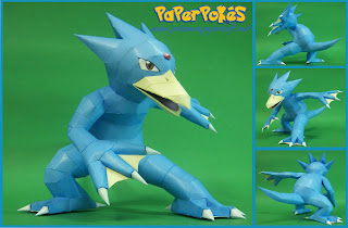 Figura Armada Papercraft Golduck 3D