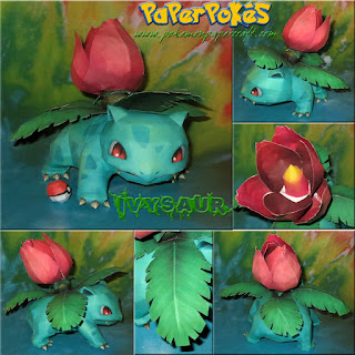 Figura Armada Papercraft Ivysaur 3D