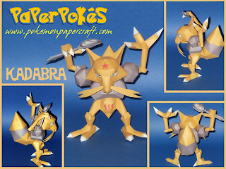 Figura Armada Papercraft Kadabra 3D