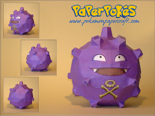 Figura Armada Papercraft Koffing 3D