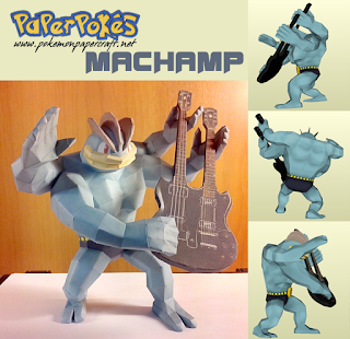 Figura Armada Papercraft Machamp 3D