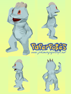 Figura Armada Papercraft Machop 3D