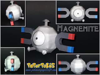 Figura Armada Papercraft Magnemite 3D