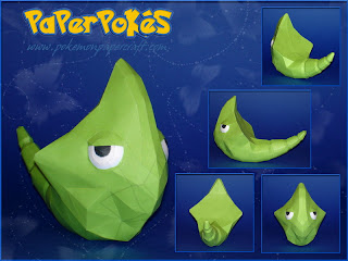 Figura Armada Papercraft Metapod 3D