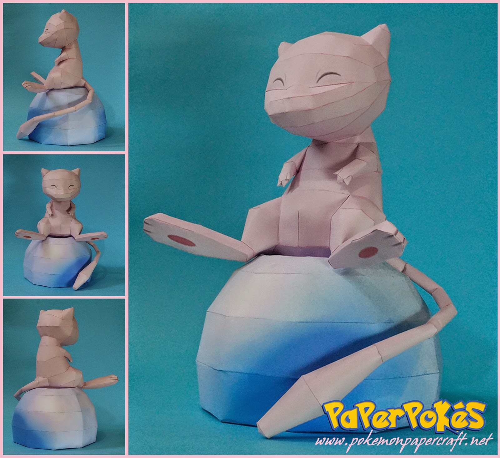 Figura Armada Papercraft Mew 3D