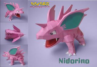 Figura Armada Papercraft Nidorino 3D