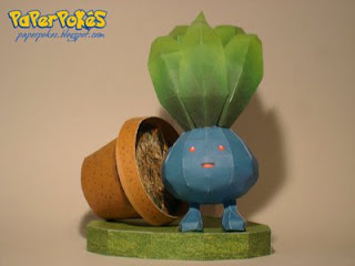 Figura Armada Papercraft Oddish 3D
