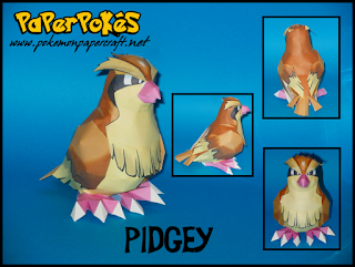 Figura Armada Papercraft Pidgey 3D