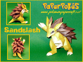 Figura Armada Papercraft Sandslash 3D