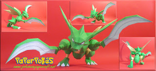 Figura Armada Papercraft Scyther 3D