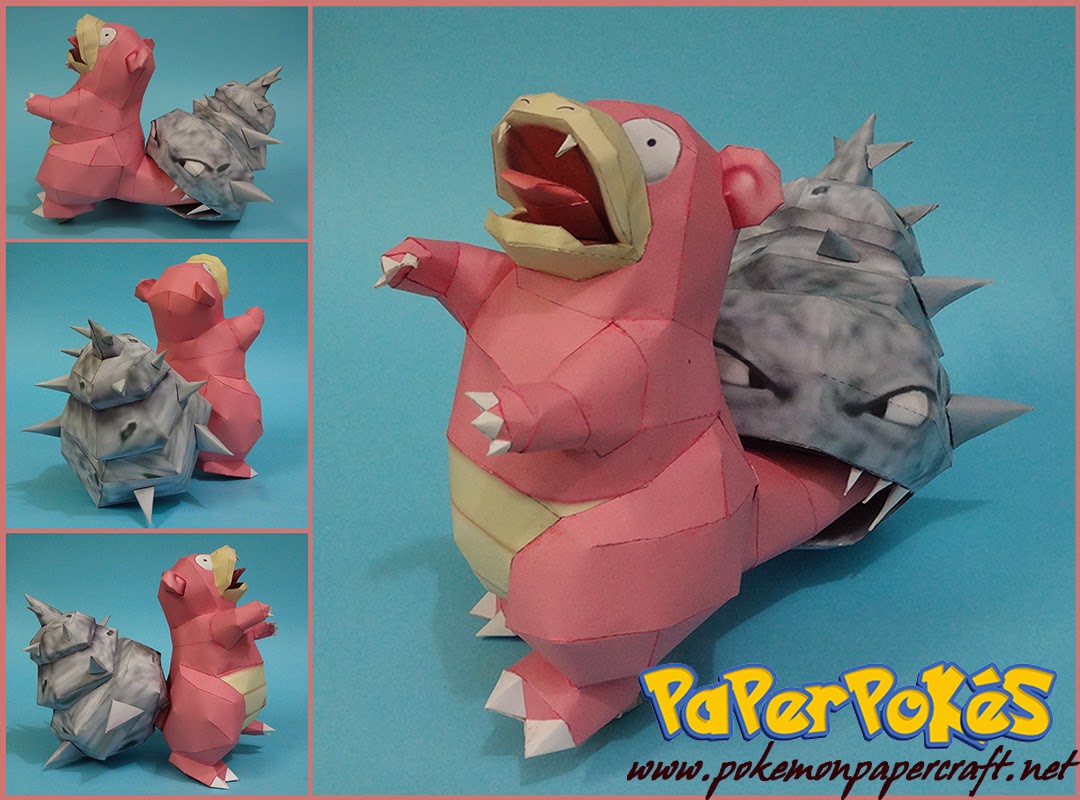 Figura Armada Papercraft Slowbro 3D