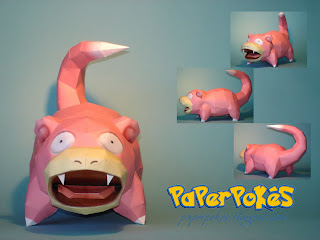 Figura Armada Papercraft Slowpoke 3D