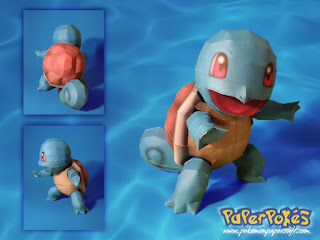 Figura Armada Papercraft Squirtle 3D