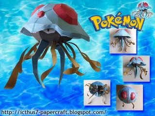 Figura Armada Papercraft Tentacruel 3D