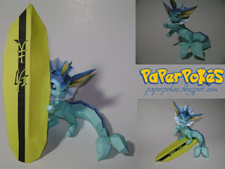 Figura Armada Papercraft Vaporeon 3D