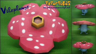 Figura Armada Papercraft Vileplume 3D