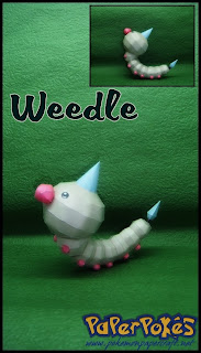 Figura Armada Papercraft Weedle 3D