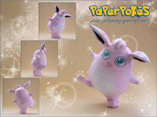 Figura Armada Papercraft Wigglytuff 3D