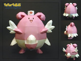 Figura Armada Papercraft Blissey 3D