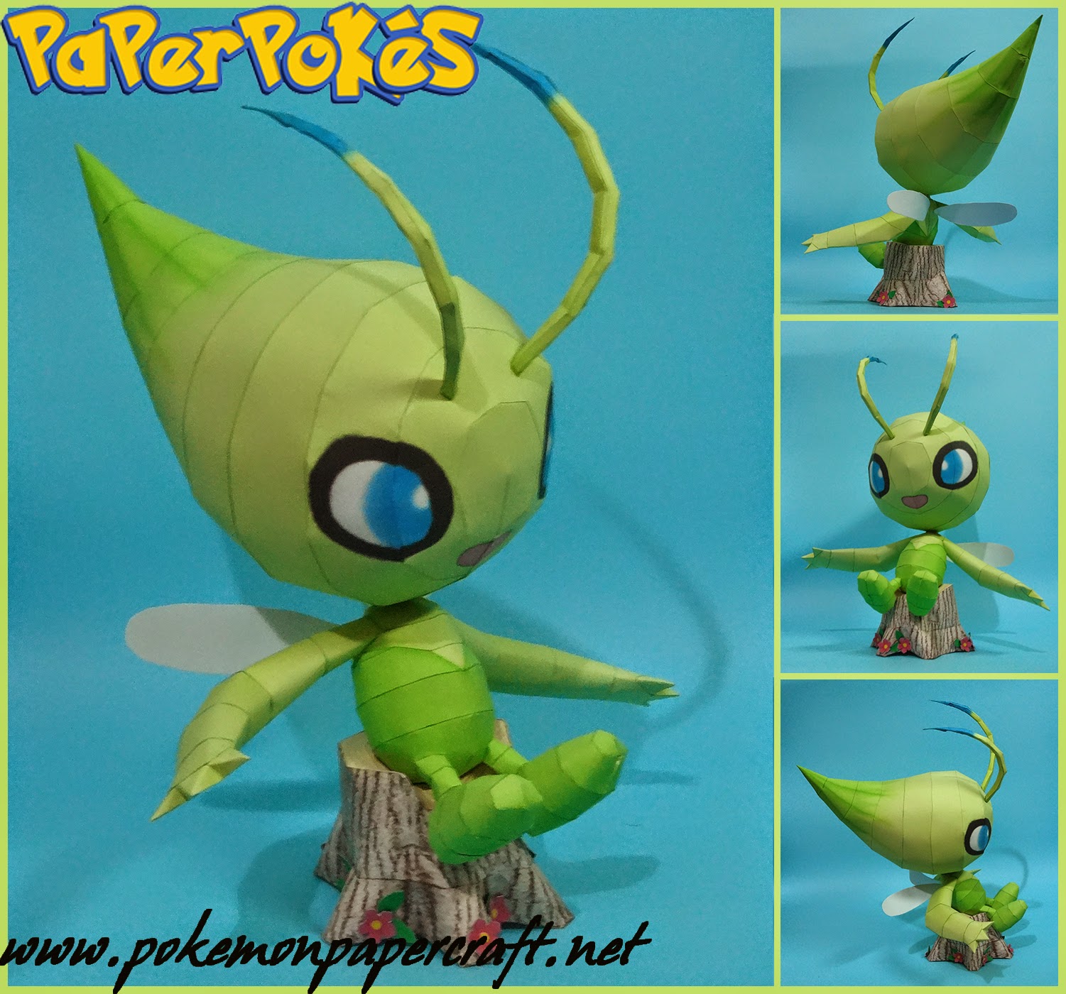 Figura Armada Papercraft Celebi 3D