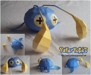 Figura Armada Papercraft Chinchou 3D