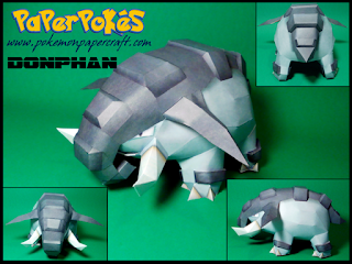 Figura Armada Papercraft Donphan 3D
