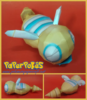 Figura Armada Papercraft Dunsparce 3D