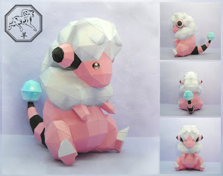 Figura Armada Papercraft Flaaffy 3D