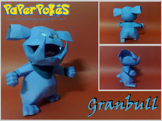 Figura Armada Papercraft Granbull 3D