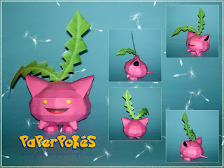 Figura Armada Papercraft Hoppip 3D