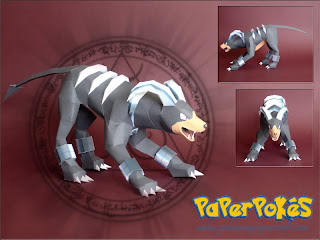 Figura Armada Papercraft Houndoom 3D