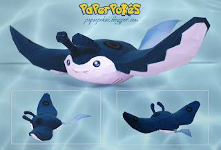 Figura Armada Papercraft Mantine 3D