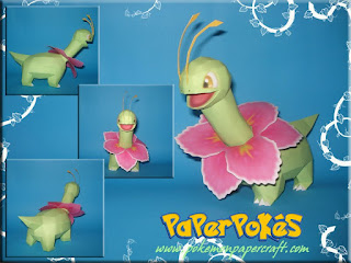Figura Armada Papercraft Meganium 3D