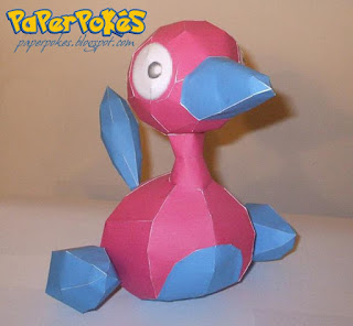 Figura Armada Papercraft Porygon 3D