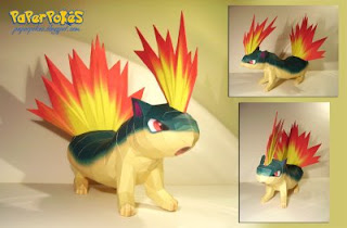 Figura Armada Papercraft Quilava 3D