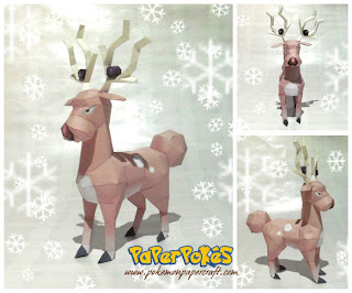 Figura Armada Papercraft Stantler 3D