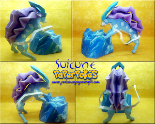 Figura Armada Papercraft Suicune 3D