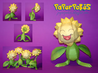 Figura Armada Papercraft Sunflora 3D
