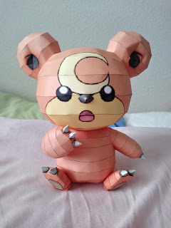 Figura Armada Papercraft Teddiursa 3D
