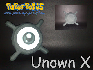 Figura Armada Papercraft Unown 3D