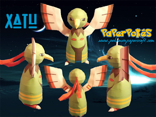 Figura Armada Papercraft Xatu 3D