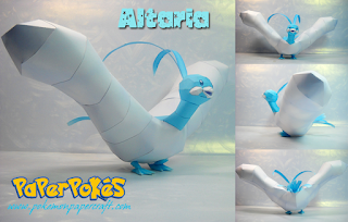 Figura Armada Papercraft Altaria 3D