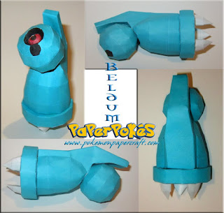 Figura Armada Papercraft Beldum 3D